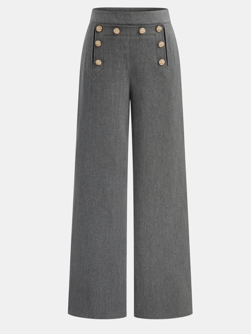 Commense Metal Detail Wide-Leg Pants NWT Size M